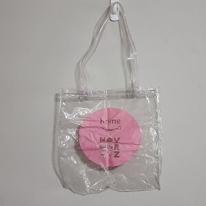Amazon Home x Novogratz Clear Pink PVC Tote Shoulder Bag